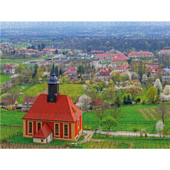 CALVENDO Puzzle CALVENDO Puzzle Blick uber die Weinbergkirche Pillnitz ins Elbtal Пазл CALVENDO Puzzle Вид на виноградник церкви Пильниц в долину Эльбы