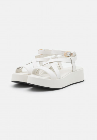 Tommy Hilfiger NEW FLATFORM STRAP Platform sandals ecru NEW FLATFORM STRAP Босоножки на платформе экрю