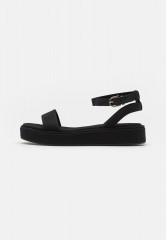 Tommy Hilfiger ROPE FLATFORM Platform sandals triple black ROPE FLATFORM Сандалии на платформе тройной черный
