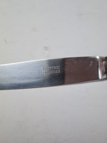 Rostfrei Solingen Набор ножей с деревянной ручкой в оригинальном коробке, 6 шт х 18,5 см, Германия, 1960-70гг.