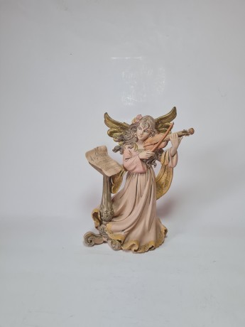 Винтажная Статуэтка "Ангел со скрипкой", 22смх15см, Италия, 1960-70гг.