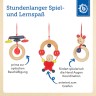 bieco Holz Spieltrapez Spielbogen fur Babys Figuren Rasseln Kugeln Hohenverstellbar Spielbogen Деревянная игровая арка-трапеция для малышей