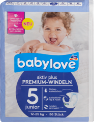 babylove aktiv plus Premium-Подгузники Размер junior 12-25kg, 36 шт