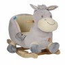 bieco Schaukelpferd Plusch Esel Schaukeltier 60 cm Baby Wippe Holz Spielzeug ab 9 M Schaukeltiere Лошадка-качалка плюшевый осел качалка 60 см детские качели деревянная игрушка от 9 м качалка животных