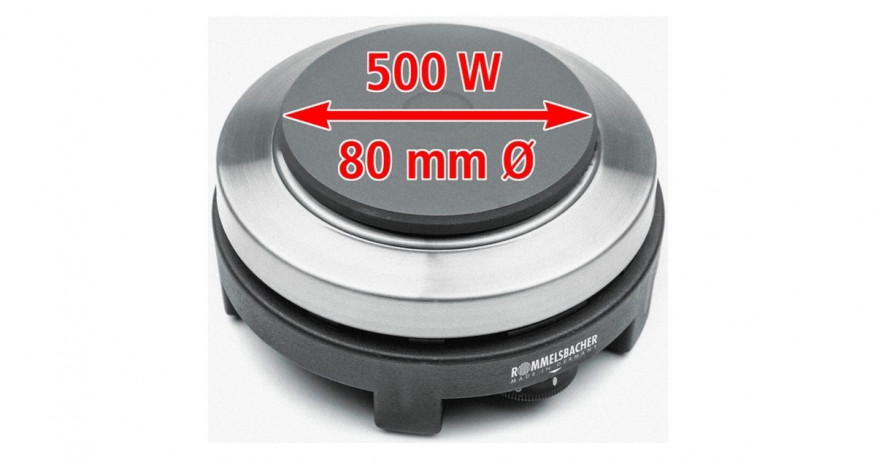 Rommelsbacher Rommelsbacher Reise-Kochplatte RK 501/S schwarz  schwarz Дорожная плита Rommelsbacher RK 501/S черная