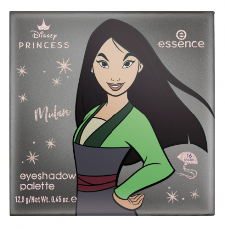 Essence Disney Princess Mulan silky eyeshadow palette, Эссенс Принцессы Диснея Паллетка теней для век Мулан