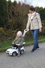 Jamara Rutscher Mercedes GL63AMG weiss 2in1 Райдер Mercedes GL63AMG белый 2в1