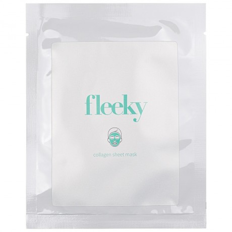 Fleeky Collagen Sheet Mask mit 540 Needle Dermaroller Коллагеновая тканевая маска с 540-игольчатым дермароллером