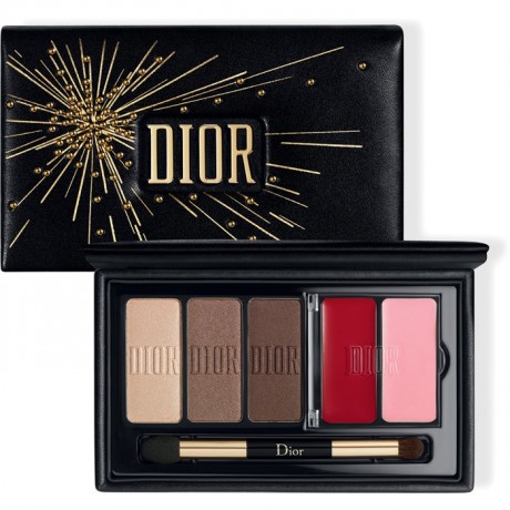 Lippenstifte Sparkling Couture Palette Satin Eyes & Lips Essentials Holiday Couture Collection von DIOR Диор Тени для век и Блеск для губ Лимитированная коллекция