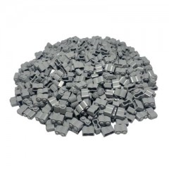 LEGO LEGO 1x2 Steine Hellgrau  Modifiziert Log - Brick 30136 NEU - 250x LEGO 1x2 Bricks Light Grey Modified Log — Brick 30136 NEW — 250x