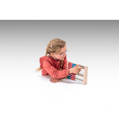 Wissner aktiv lernen Rechenrahmen 100er Zahlenraum rot \/ blau Рамка калькулятора 100 цифр красная\синяя