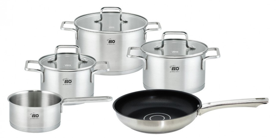 Elo Elo Topfset 5-tlg. TOPAS satiniert Набор горшков Эло, 5 штук. ТОПАЗ