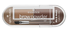 Augenbrauen-Set brow powder set light &amp; medium 01, Эссенс Тени для бровей для блондинок 01, 2,3г.