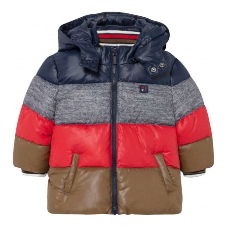 Mayoral Steppjacke mit Kapuze Colorblock стеганая куртка с капюшоном и цветными блоками