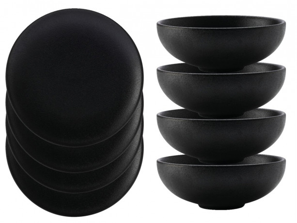 Maxwell & Williams Maxwell & Williams Dinner-Set 8-tlg. CAVIAR COLLECTION schwarz Обеденный сервиз Maxwell &amp; Williams, 8 предметов. КОЛЛЕКЦИЯ ИКРЫ