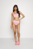 Tommy Hilfiger HIGH WAIST THONG Thong classic pink ТОНГ С ВЫСОКОЙ ПОСАДКОЙ Стринги классический розовый