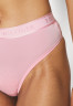 Tommy Hilfiger HIGH WAIST THONG Thong classic pink ТОНГ С ВЫСОКОЙ ПОСАДКОЙ Стринги классический розовый