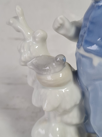 Статуэтка винтажная Gerold "Мальчик с птичкой, фарфор, 15 см, Германия, 1960-70гг.