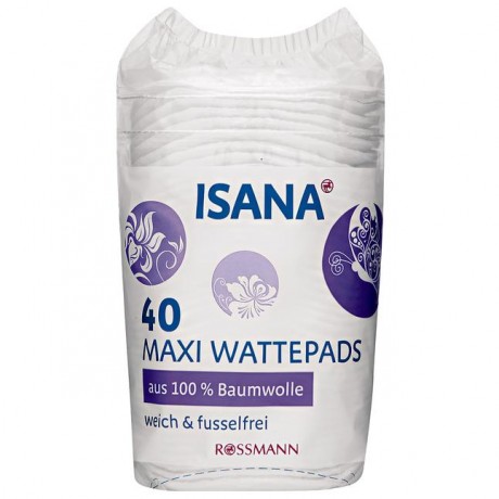 ISANA Maxi Wattepads Ватные диски с мягким ворсом 40 шт.