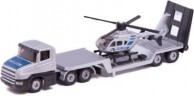 SIKU SIKU 1610 Tieflader mit Hubschrauber Низкорамная платформа SIKU 1610 с вертолетом
