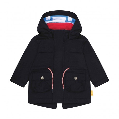 Steiff Parka Under The Surface mit gestreiftem Baumwollfutter Ubergangsjacken Парка Under The Surface с подкладкой из хлопка в полоску Легкие куртки