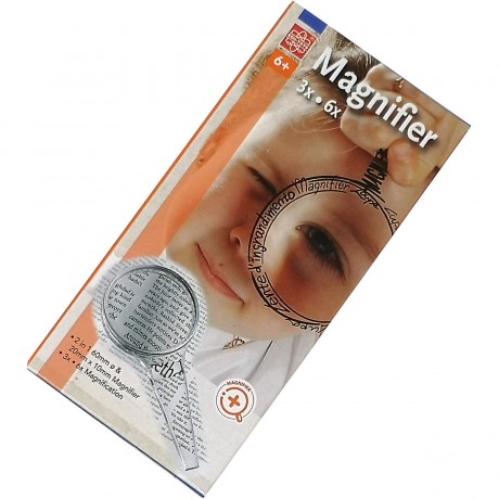 Edu-Toys Acrylhandlupe 60mm + 25mm Lesehilfe Акриловая ручная лупа 60 мм + вспомогательное средство для чтения 25 мм