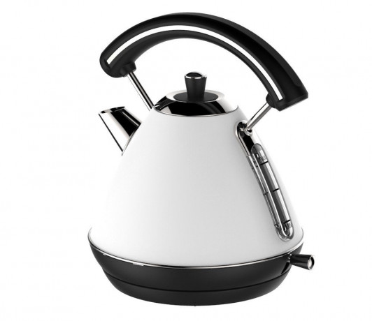 COFI 1453 COFI 1453 Wasserkocher Retro Wasserkessel 1,7 Liter Aut. Abschaltung weiss schwarz, 1.7 l  COFI 1453 Ретро чайник 1,7 л авт. Запорный белый черный, 1,7 л