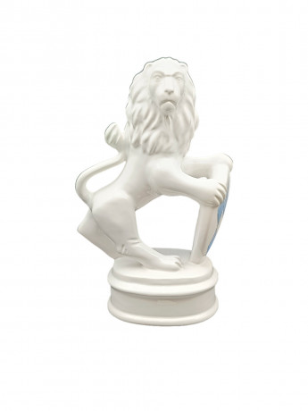 Статуэтка винтажная большая Nasy "Лев с гербом", фарфор, 23 х 15 см, Германия, 1960-70гг.