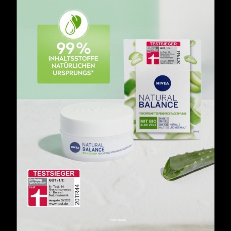 Nivea Natural Balance Feuchtigkeitsspendende Tagespflege  Увлажняющий дневной уход Natural Balance