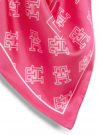 Tommy Hilfiger CONTEMPORARY BANDANA MONO Foulard bright cerise pink CONTEMPORARY BANDANA MONO Платок ярко-вишнево-розовый