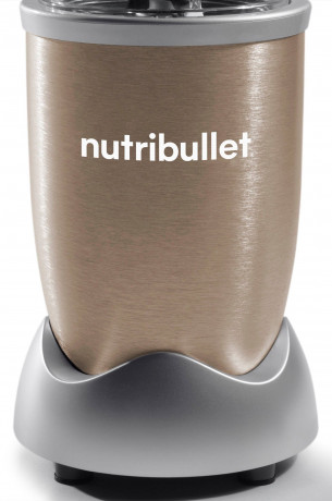 nutribullet nutribullet Smoothie-Maker NB907CP, 900 W, Standmixer, Multifunktionsmixer inkl. 2 Trinkbecher, Champagner  Производитель смузи nutribullet NB907CP, 900 Вт, настольный миксер, многофункциональный миксер, включая 2 чашки для питья, шампанское