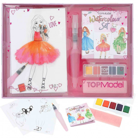 Depesche TOPModel Auqarellfarben-Set Outline-Motive  Акварельный набор TOPModel, контурные мотивы