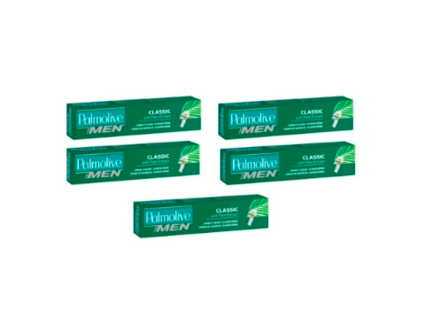Palmolive Питательный крем для Бритья для Мужчин с Пальмовым Маслом, 5x100 мл