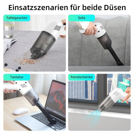 7Magic 7Magic Akku-Handstaubsauger 9000Pa USB Aufladbar Tragbar Leicht Mini Staubsauger Auto-Staubsauger, 120 W, beutellos, 4000mAh Handsauger, fur den Auto, Haus, Kuche, Tierhaare  7Magic беспроводной ручной пылесос 9000Pa USB перезаряжаемый портативный 