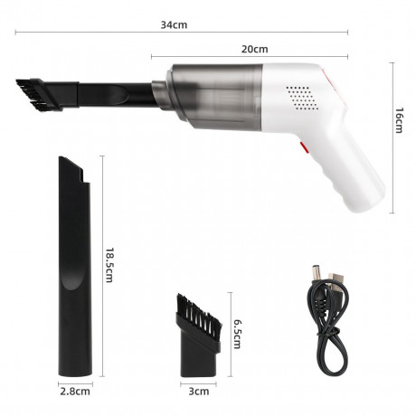 7Magic 7Magic Akku-Handstaubsauger 9000Pa USB Aufladbar Tragbar Leicht Mini Staubsauger Auto-Staubsauger, 120 W, beutellos, 4000mAh Handsauger, fur den Auto, Haus, Kuche, Tierhaare  7Magic беспроводной ручной пылесос 9000Pa USB перезаряжаемый портативный 