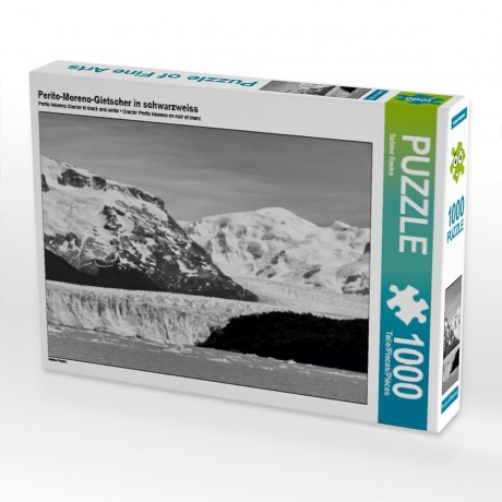 CALVENDO Puzzle CALVENDO Puzzle Perito-Moreno-Gletscher in schwarzweiss Пазл CALVENDO Puzzle Perito Moreno Glacier в черно-белом цвете
