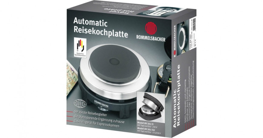 Rommelsbacher Rommelsbacher Reise-Kochplatte RK 501/SU schwarz schwarz Дорожная плита Rommelsbacher RK 501/SU черная