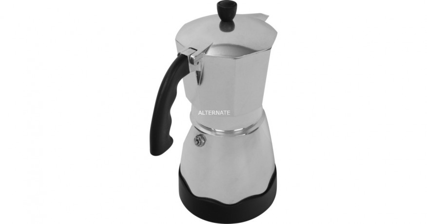 Bialetti Bialetti Moka Timer, Espressomaschine silber/schwarz, 6 Tassen  silber, schwarz Bialetti Moka Timer, эспрессо-машина серебристый/черный, 6 чашек