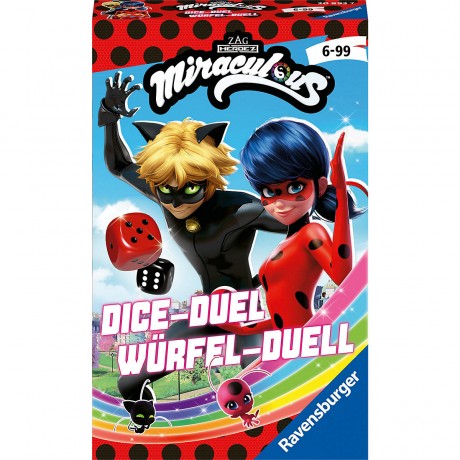 Ravensburger Ravensburger Mitbringspiel – 20893 – Miraculous Wurfel-Duell Ravensburger Bring Along Game