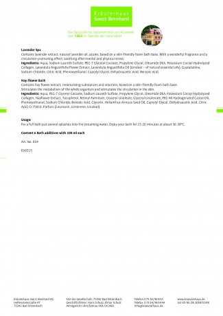 Krauterhaus Sanct Bernhardt Bathing Set, 600 мл