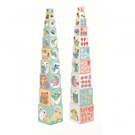 DJECO Stapelturm BabyBloki Укладочная башня BabyBloki