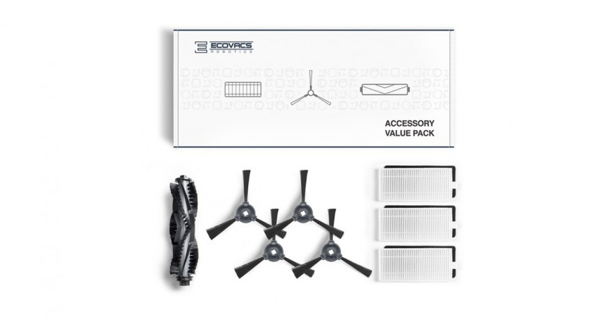 ECOVACS Ecovacs Bursten- und Filter-Set DO3G-KTA, Staubsauger-Burste fur DEEBOT 600 / 601 / 605 Набор щеток и фильтров Ecovacs DO3G-KTA, щетка для пылесоса для DEEBOT 600/601/605