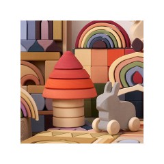 Montessori® Stapelturm Pilz Гриб свайной башни