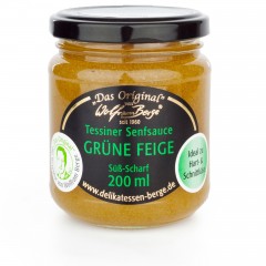 Wolfram Berge Tessiner Senfsauce Grune Feigen 200ml Фруктово-горчичный соус с зеленым инжиром 200мл, Швейцария