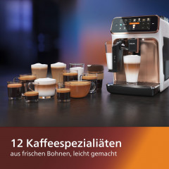 Philips Philips Kaffeevollautomat EP5443/70 5400 Series, 12 Kaffeespezialitaten, mit LatteGo-Milchsystem und TFT-Display  Полностью автоматическая кофемашина Philips EP5443/70 серии 5400, 12 видов кофе, с системой приготовления молока LatteGo и TFT-диспле