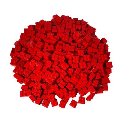 LEGO LEGO 2x2 Steine Rot  - 1000x - Red bricks 3003 LEGO 2x2 Bricks Red — 1000x — Красные кирпичи 3003