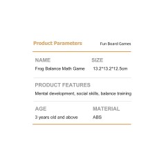 Hocan Puzzle-Mathe-Spiel Frosch Balance Baum Математическая игра-головоломка дерево баланса лягушки