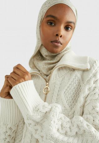 Tommy Hilfiger ZIP-THRU RELAXED Cardigan weathered white ZIP THRU RELAXED Кардиган выветрившийся белый