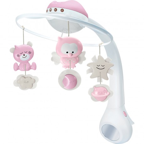 Infantino Infantino 3 in 1 Musikmobile und Projektor Rosa Infantino 3 в 1 Музыкальный мобильный телефон и проектор Розовый