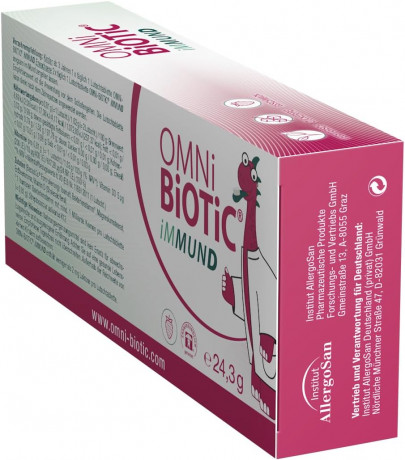 OMNI BIOTIC iMMUND 30stk, Бактерии + витамин D для укрепления иммунитета для детей и взрослых, леденцы с клубничным вкусом, без сахара, 30 шт